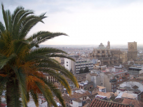 Vistas de la catedral de Granada.